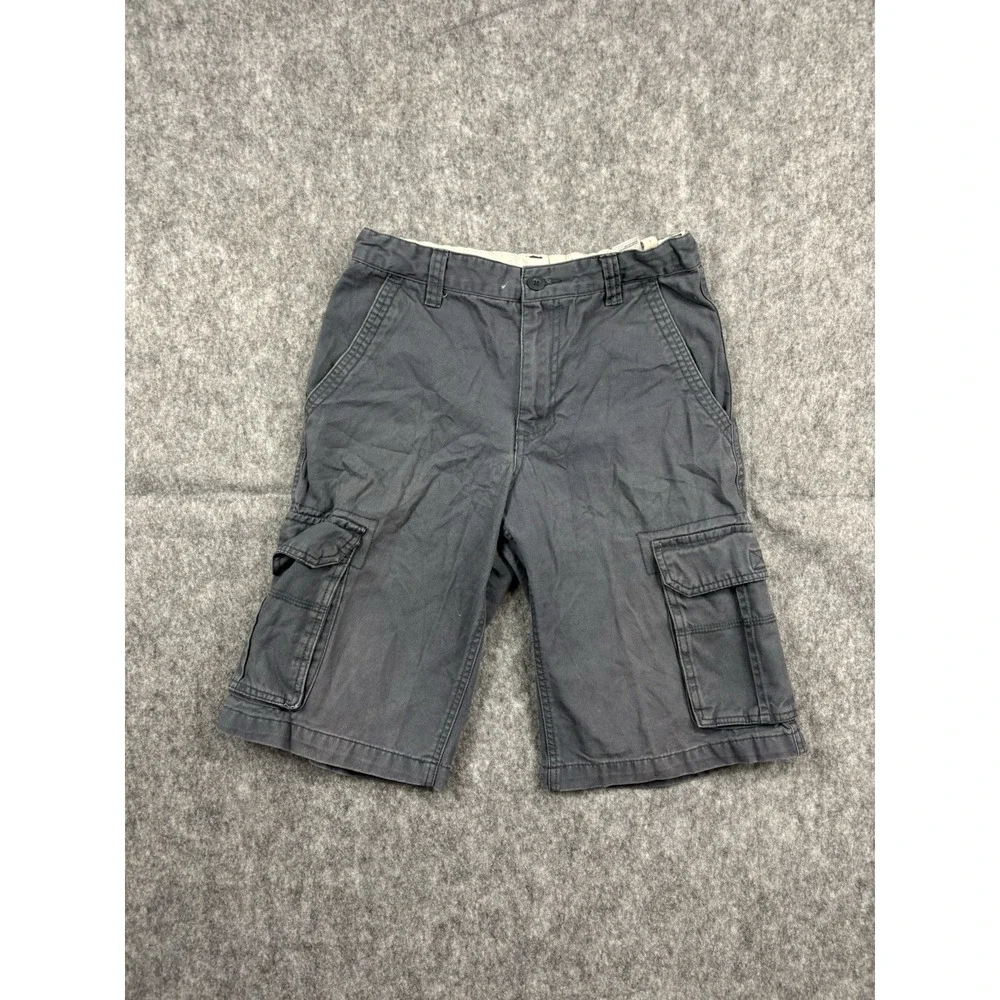 Old Navy Youth/Boy's Navy Gray Cargo Shorts Outdoors Size 16 Adjustable Waist